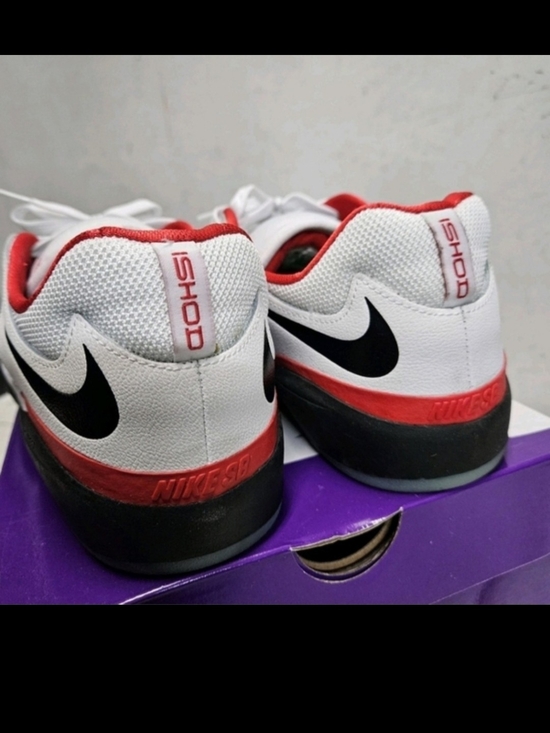 Nike Other - NIKE SB ISHOD PRM L Pro Skate Shoes Mens 11.5 White/Black/Red Chicago Ishod Wair